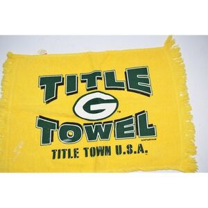 Vtg  NFL Green Bay Packers Rally Towel football Title  McArthur USA